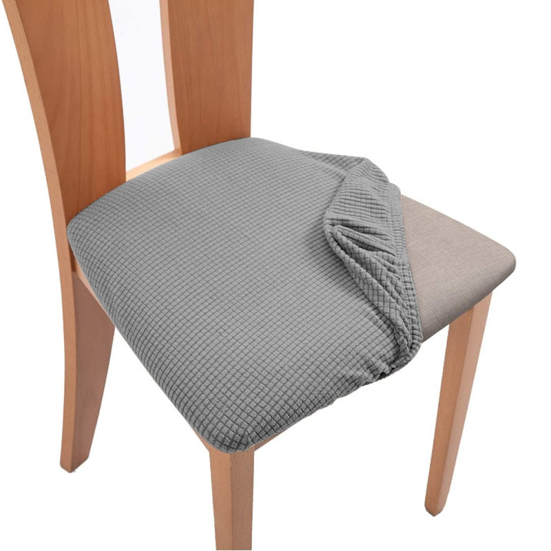 Capa para assento de cadeira em jacquard