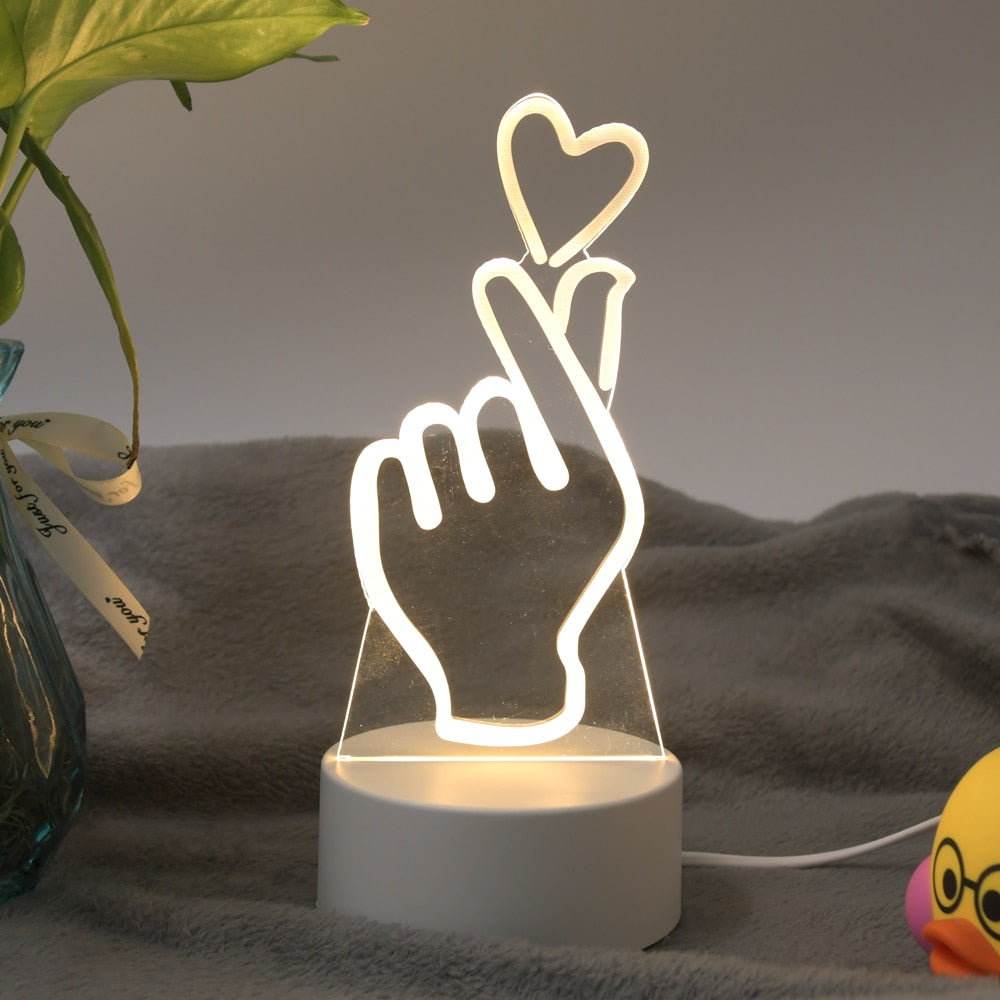 Luminária de LED em Acrílico para Decoração