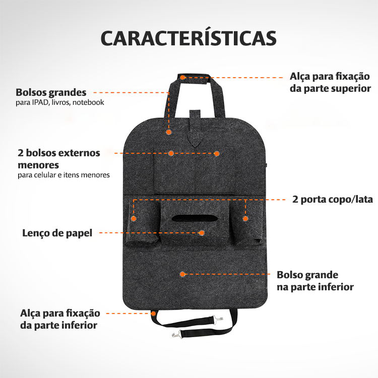 Bolsa para Assento de Carro