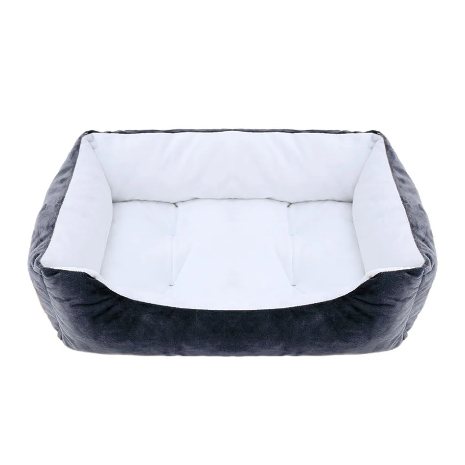 Cama de pelúcia retangular para Pet