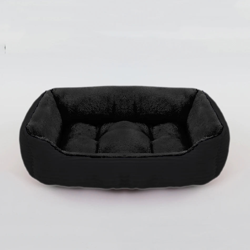 Cama de pelúcia retangular para Pet