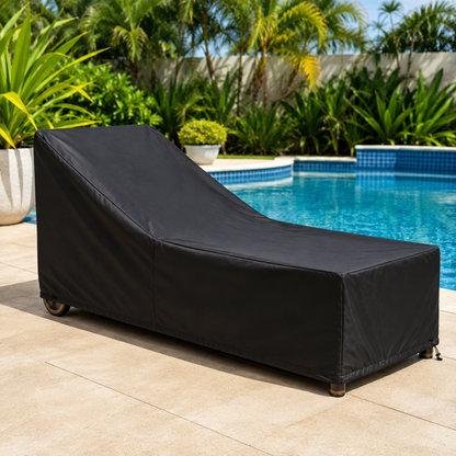 Capa impermeável para espreguiçadeira de jardim — proteção UV e chuva — Vila Mart