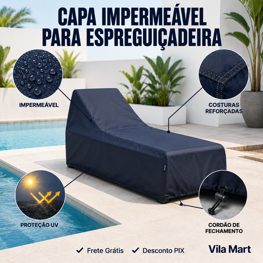 Capa Impermeável para Espreguiçadeira de Jardim — Proteção UV