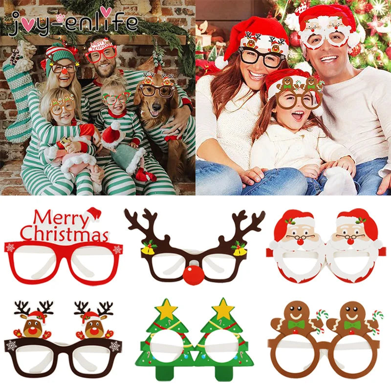 9 peças de óculos de Natal