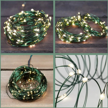 Pisca-pisca com cordão verde - Natal