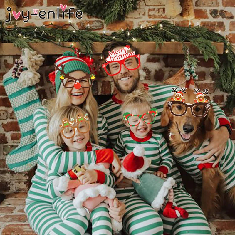 9 peças de óculos de Natal