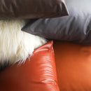 Capa para almofada em Couro