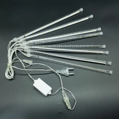 Chuva de meteoro de LED - 8 tubos - Natal