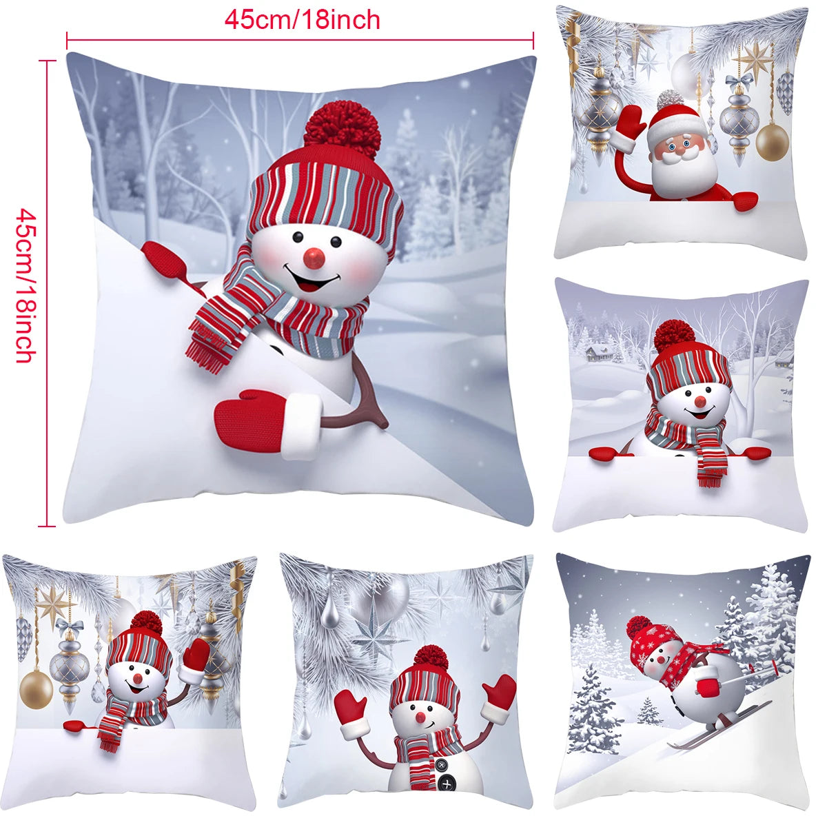 Capa decorativa para almofada - Natal