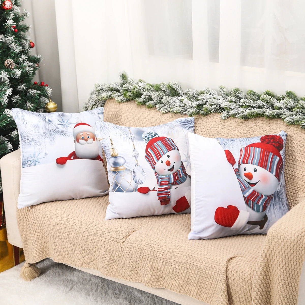 Capa decorativa para almofada - Natal