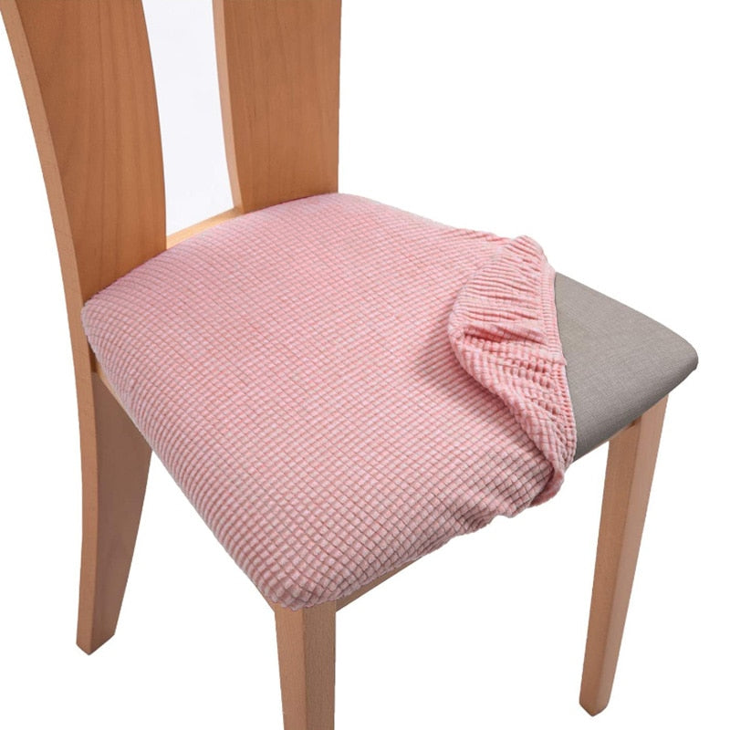 Capa para assento de cadeira em jacquard