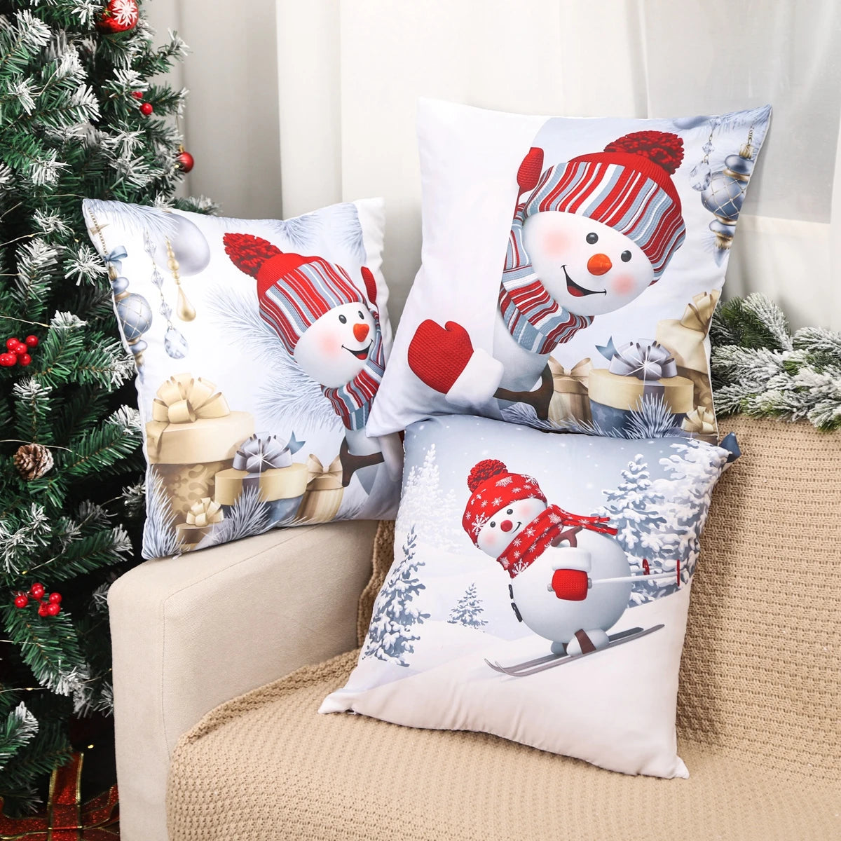 Capa decorativa para almofada - Natal