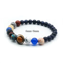 Pulseira do Sistema Solar em Pedra Natural