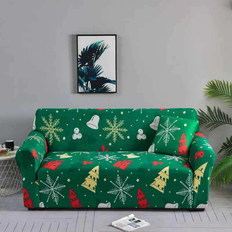 Capa elástica para sofá de Natal