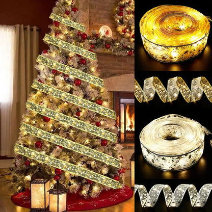 Fita decorativa iluminada para Natal
