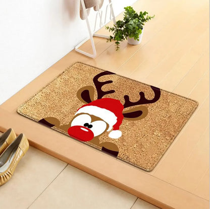 Tapete retangular de feltro de Natal