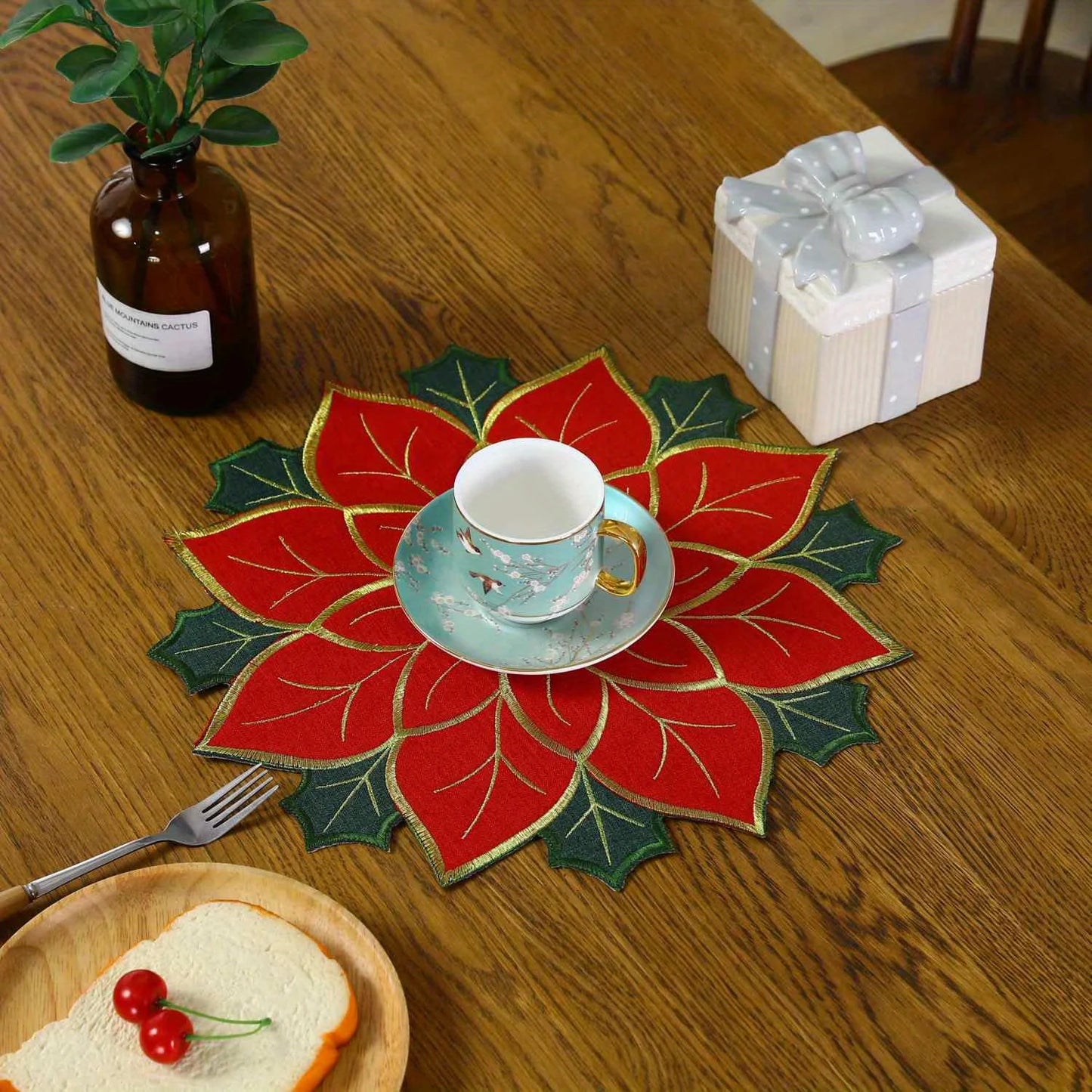 Sousplat de Flor - Natal
