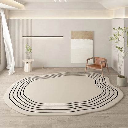 Tapete creme para sala e quarto