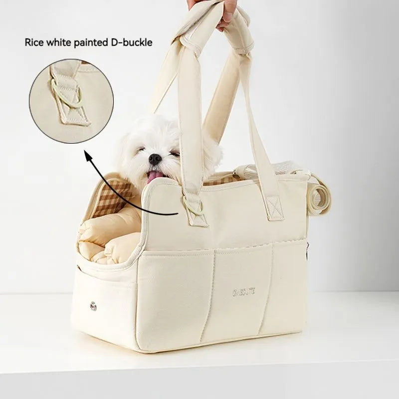 Bolsa de ombro portátil para cães pequenos
