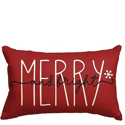 Capa para almofada colorida de Natal