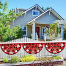 Bandeira em forma de leque para pendurar