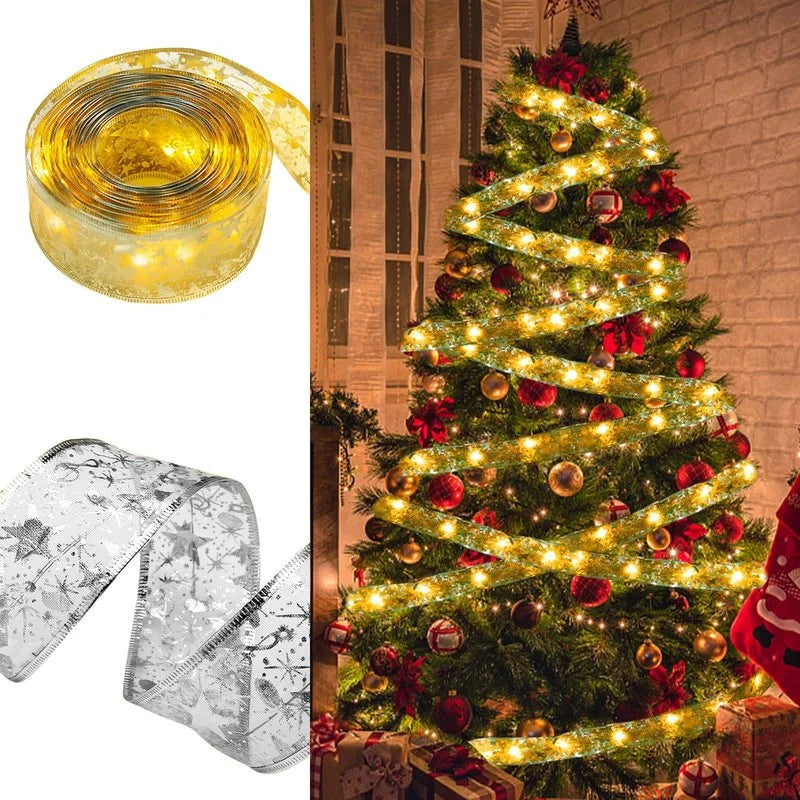 Fita decorativa iluminada para Natal
