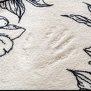 Tapete de pelúcia redondo para quarto