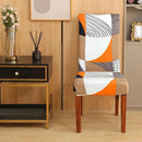 Capa para cadeira estampa geométrica