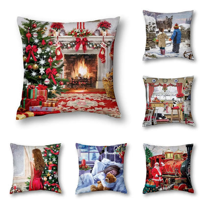Capa decorativa para almofada - Natal