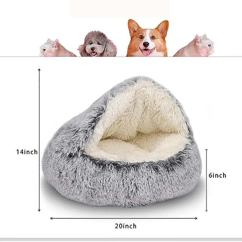 Cama para pets de pelúcia