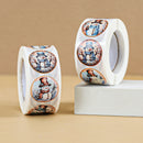 Adesivo redondo de Natal