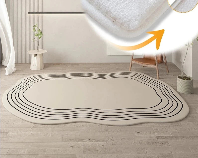 Tapete creme para sala e quarto