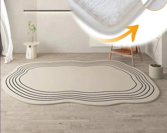 Tapete creme para sala e quarto