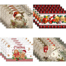 1/4/6Pcs Jogo americano de Natal