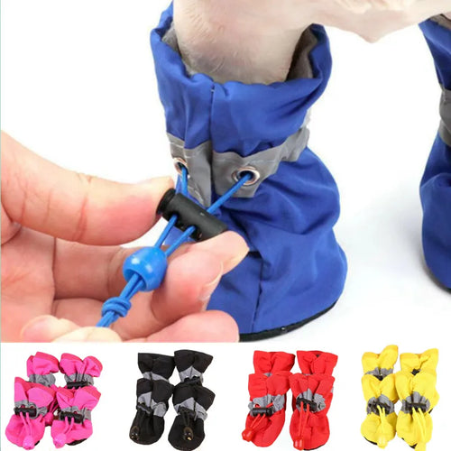 Botas de chuva antiderrapantes para cães e gatos