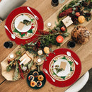 Kit 4 Sousplat Redondo de Natal