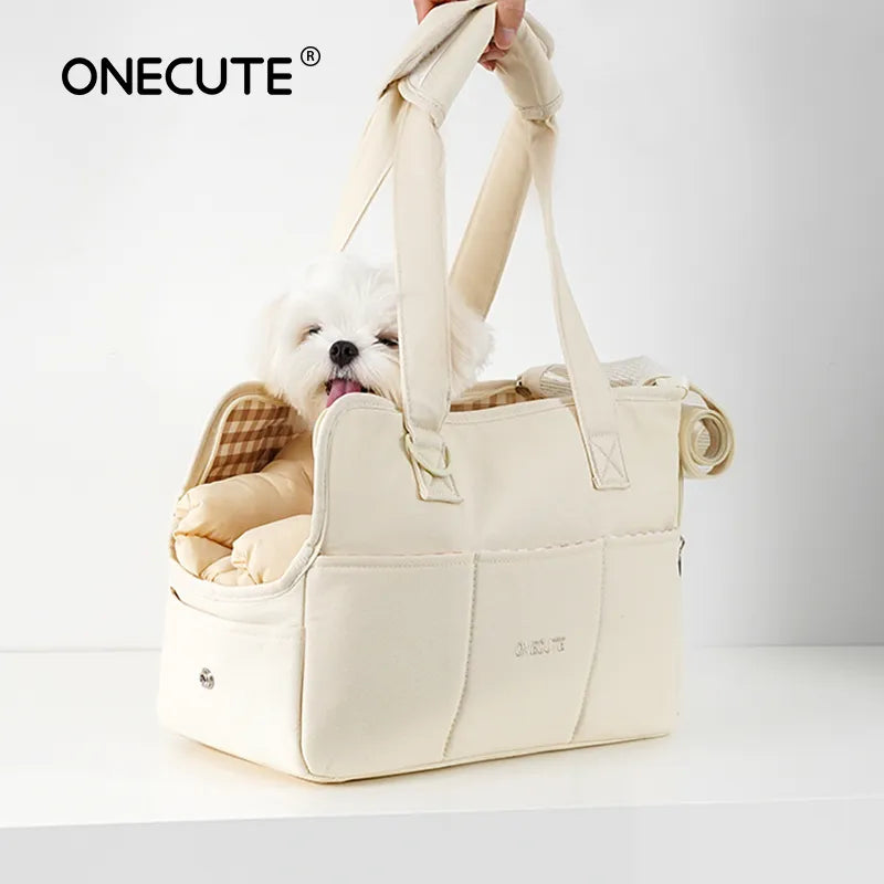 Bolsa de ombro portátil para cães pequenos