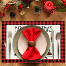 1/4/6Pcs Jogo americano de Natal