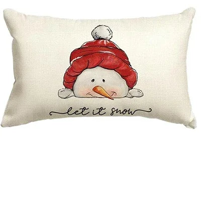 Capa para almofada colorida de Natal