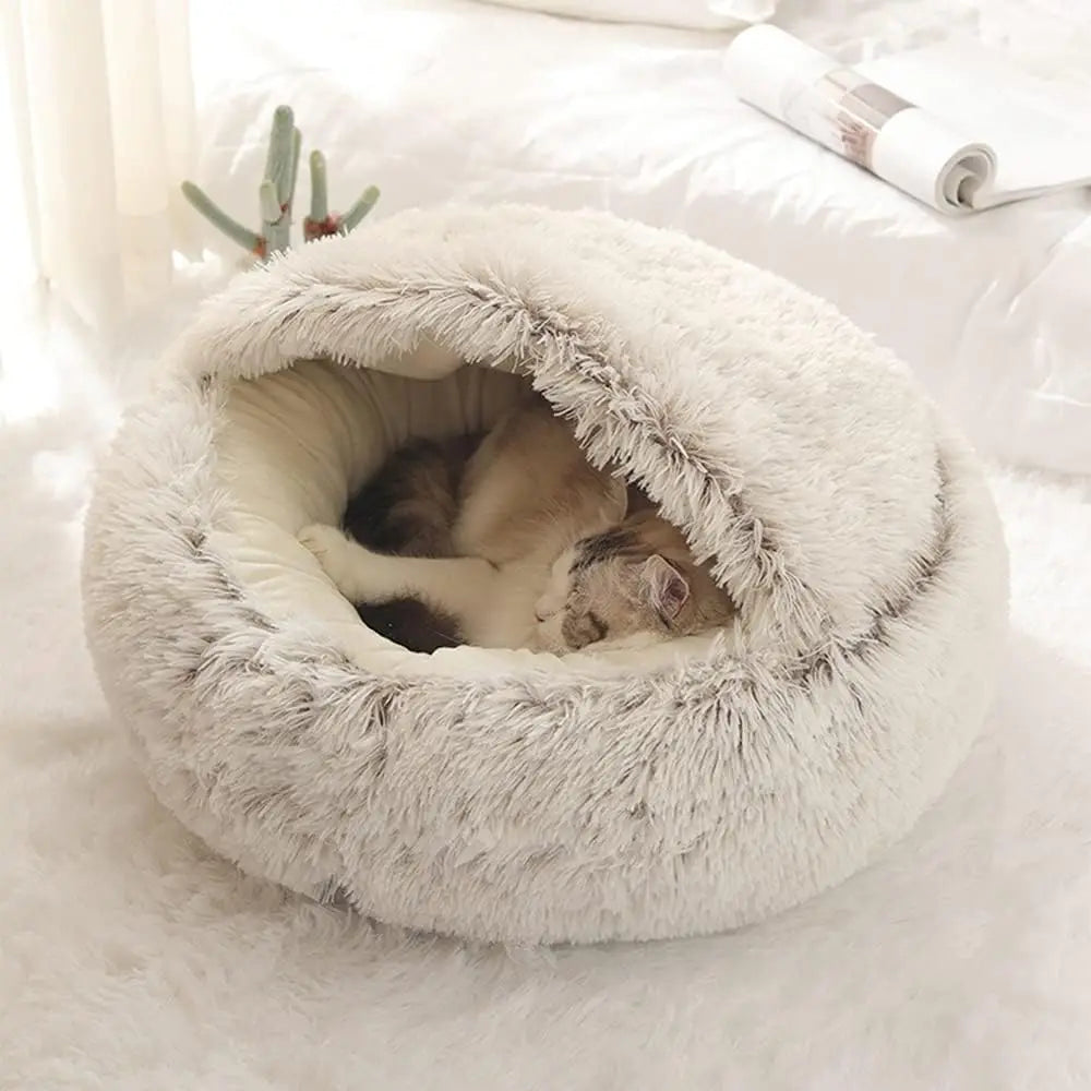 Cama para pets de pelúcia
