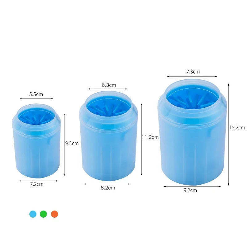 Escova para limpeza das patas de cão e gatos