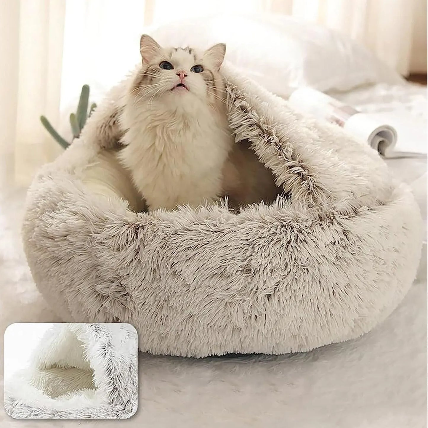 Cama para pets de pelúcia