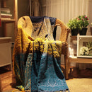 Manta de chenille estilo mediterrâneo