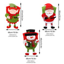 Capa para cadeira de Natal - Boneco de Neve, Elfo e Papai Noel