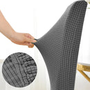 Capa para cadeira em tecido elástico jacquard