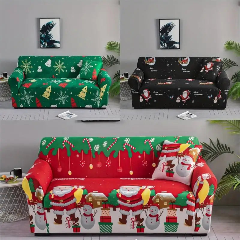 Capa elástica para sofá de Natal