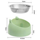 Tigela de aço inoxidável para gatos e cachorros