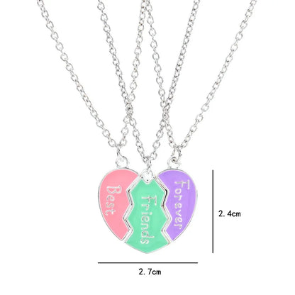 Conjunto de Colares Femininos Best Friends Forever - 3 Unidades