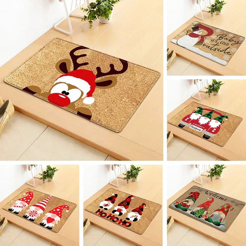 Tapete retangular de feltro de Natal