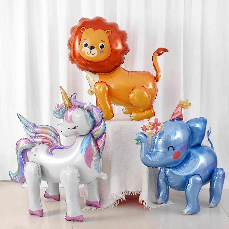 Balões Decorativos para Crianças — Unicórnio e Elefante